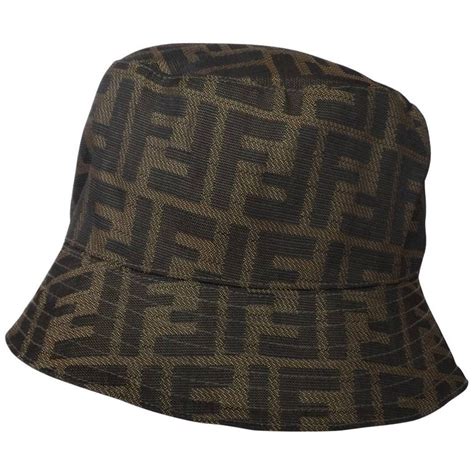 women fendi bucket hat|Fendi monogram bucket hat.